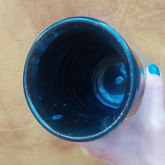 Floyd Kemp Mid-Century Studio Pottery Vase Jar Tenmoku Glaze Signed 6”H … - Picture 5 of 6